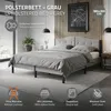ML-Design Polsterbett 180x200 cm Grau Doppelbett mit Produktbild-Vorschau 2
