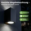 Grafner UP and DOWN Aluminium Wandlampe, schwarz, 2x GU10, Produktbild-Vorschau 2