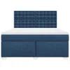 vidaXL Boxspringbett mit Matratze Blau 180x200 cm Stoff Produktbild-Vorschau 6