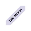 Brother TZe-MQF31 - Schwarz auf Pastelllila - Rolle (1,2 cm Produktbild-Vorschau 2