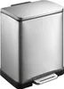 Poubelle à pédale rectangulaire 20 litres, EKO - inox mat Voir les images du produit 1