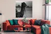 MuchoWow® Poster Ägypten - Kamel - Schwarz - Weiß 100x100 Produktbild-Vorschau 2