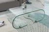 Extravaganter Glas Couchtisch FANTOME 90cm transparent Produktbild-Vorschau 2