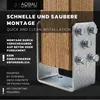 Aqbau® U-Pfostenträger zum Aufschrauben | U-Form | Produktbild-Vorschau 5