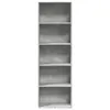 vidaXL Knihovna betonová šedá 60x30x189 cm materiál na bázi Náhled obrázku produktu 4