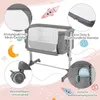2 in 1 Beistellbett & Babywiege, 5-stufig Höhenverstellbar Produktbild-Vorschau 7
