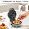 YASHE Mini gaufrier ABW59C, 550 W, plaque 10 cm, Voir les images du produit 3
