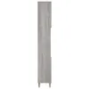 vidaXL Badschrank Grau Sonoma 30x30x190 cm Holzwerkstoff Produktbild-Vorschau 9