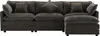 Merax Ecksofa mit Schlaffunktion, L-Form 3-Sitzer-Sofa mit Produktbild-Vorschau 10