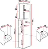 MIRJAN24 Badezimmerschrank Roza, Badmöbel, Schrank, Regal, Produktbild-Vorschau 7