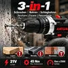 AJIEQAQ Trapano Avvitatore a Percussione 21V, Set 3 in 1 Anteprima dell’immagine prodotto 2