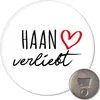Huuraa Magnet Haan verliebt 59mm Kühlschrankmagnet rund Produktbild-Vorschau 1