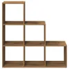Knihovna/dělící stěna 3patrová dub artisan 99x29x99 cm Náhled obrázku produktu 5