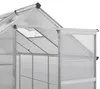 Westmann Aluminium Gewächshaus Flora 64 Silber 132x190x201 Produktbild-Vorschau 10