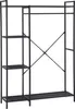 Otvorená šatníková skriňa Marek - 120x40x171cm - čierny kov Náhľad obrázku produktu 1