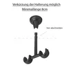 MDEKOR Deckenträger 2-läufig Schwarz Matt Deckenhalter mit Produktbild-Vorschau 3