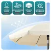 VOUNOT® Sonnenschirm Strandschirm 200cm mit Tragetasche und Produktbild-Vorschau 4