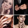 24 Stück glänzend schwarze künstliche Fingernägel – Produktbild-Vorschau 2