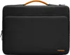 A black laptop bag with an orange handle is shown against a white background. Náhľad obrázku produktu