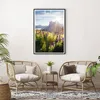 Gerahmtes Poster - Schwarzer Rahmen - Berge Wiese Blumen - Produktbild-Vorschau 6