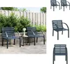 vidaXL Gartenstühle 2 Stk. Grau Holz -  Gartenstühle Produktbild-Vorschau 1