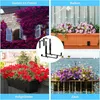8er Set Blumenkastenhalter für Balkon Geländer, verstellbar Produktbild-Vorschau 4