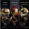 Three variations of the Lady Million perfume bottle are displayed in a dark, luxurious setting with floral accents. Voir les images du produit