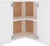 vidaXL Narożna szafka ścienna biała 57x57x60 cm płyta Podgląd zdjęcia produktu 4