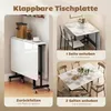 HOMCOM Esstisch, Küchentisch mit Rollen, Klapptisch für 4-6 Produktbild-Vorschau 5
