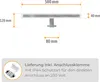 SSC-LUXon LINA Spiegelleuchte 50cm silber glänzend - Bad Produktbild-Vorschau 6