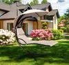 Aga Garten Schaukelstuhl – Gartenliege mit Dach, Polster, Produktbild-Vorschau 3