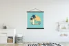 MuchoWow® Textilposter Auto - Sonne - Surfbrett - Zeichnung Produktbild-Vorschau 1