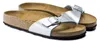 Birkenstock Madrid Damen-Pantoletten in Silber – weite Produktbild-Vorschau 2
