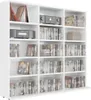 vidaXL CD-Regal Hochglanz-Weiß 102x23x89,5 cm Holzwerkstoff Produktbild-Vorschau 2