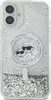 A transparent iPhone case with liquid glitter and a Karl Lagerfeld design. Anteprima dell’immagine prodotto
