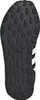 The sole of a black Adidas shoe with white stripes. Produktbild-Vorschau