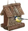 Relaxdays Vogelfutterhaus Holz, zum Aufhängen, HBT: 17 x 15 Produktbild-Vorschau 1