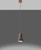 Lampa wisząca z betonu architektonicznego QUBIC szara Podgląd zdjęcia produktu 3