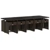 The Living Store 11-tlg. Garten-Essgruppe mit Kissen Braun Produktbild-Vorschau 4