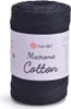 A roll of dark gray macrame cotton cord on a white background. Podgląd zdjęcia produktu