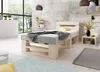 Lermowood Palettenbett M2 90 x 200 cm mit Kopfteil Natur Produktbild-Vorschau 1