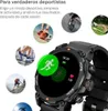 A smartwatch is shown with various sports icons and text promoting its features for athletes. Náhled obrázku produktu