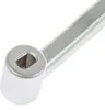 A close-up view of a silver metal tool with a square opening at one end. Anteprima dell’immagine prodotto