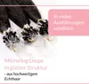 hair2heart Microring Extensions Echthaar glatt - 25 Produktbild-Vorschau 3