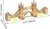 A 3D wooden model of the Tower Bridge with lights. Anteprima dell’immagine prodotto