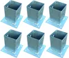 6x Pfostenträger für Zaunpfosten 9x9cm zum Aufschrauben Produktbild-Vorschau 1