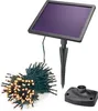 A solar panel with a stake and a string of lights. Produktbild-Vorschau