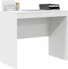 A white desk with office supplies on top. Podgląd zdjęcia produktu