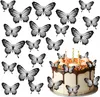 Waffle White Butterfly Jedlá dekorácia na tortu 23 ks Náhľad obrázku produktu 1
