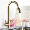 Gold Küchenarmaturen mit ausziehbarem Spray Produktbild-Vorschau 1